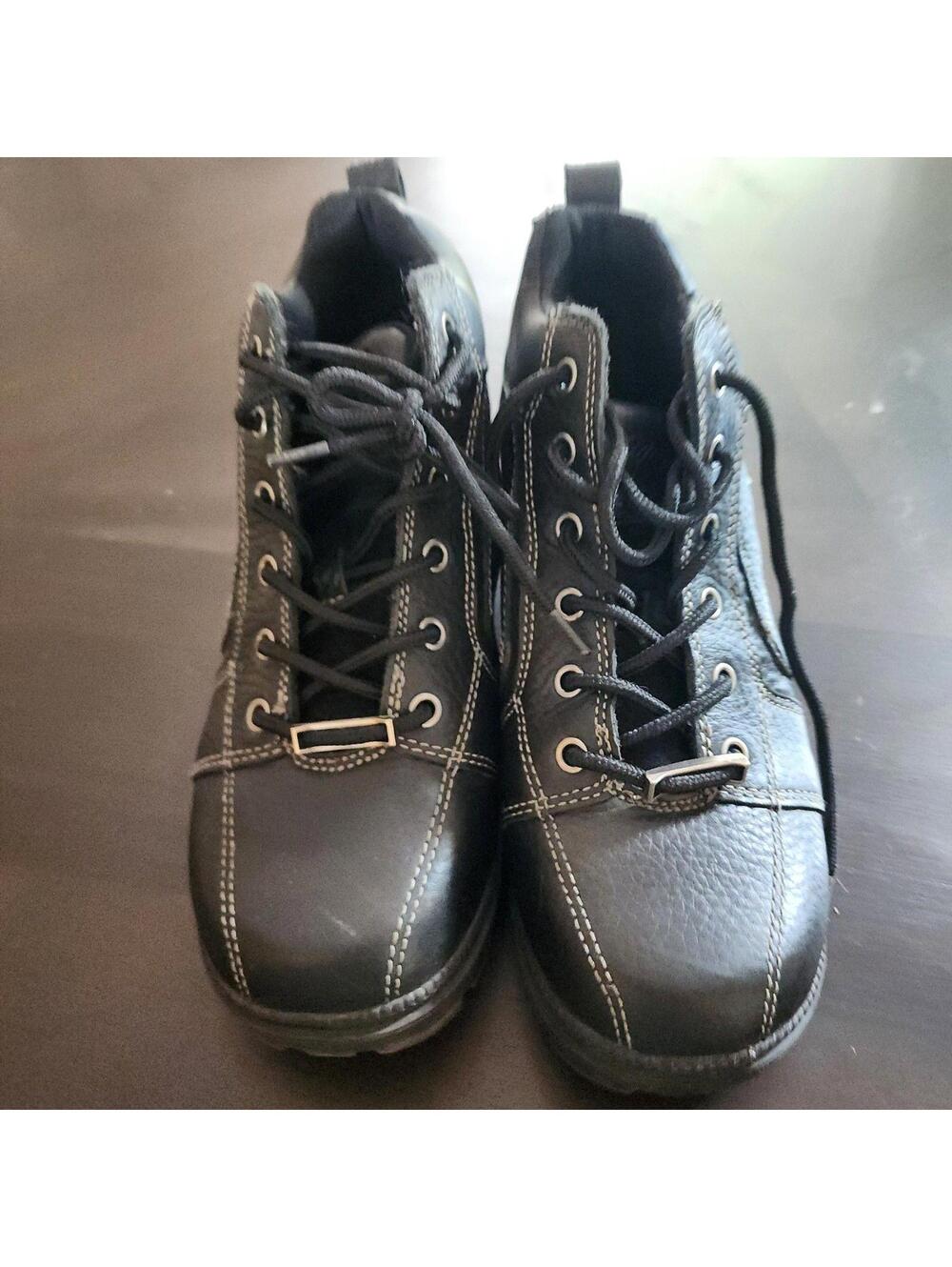 Milwaukee Steel Toe Work Boots Size 10C Black Leather Safety Boots